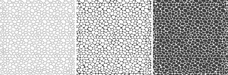 Pebble mosaic texture. Seamless stone pattern
