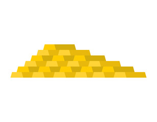 Gold bars isolated. Gold stack - 720114227
