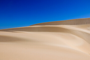 Ripples and beautiful shapes of sand dunes
