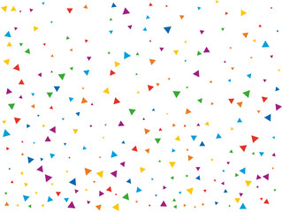 Colored Rainbow Triangular Confetti