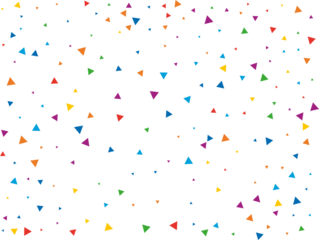 Colored Rainbow Triangular Confetti
