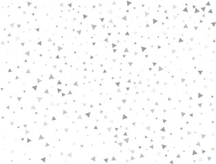 Christmas Silver Triangular Confetti