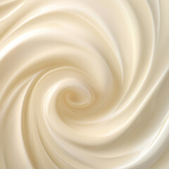 Soft cream swirl background. Whipped cream texture