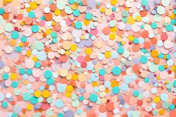 Fototapeta na wymiar abstract background with a playful confetti texture in cheerful pastel colors