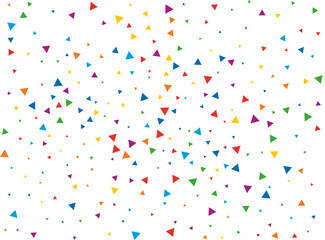 Colored Rainbow Triangular Confetti