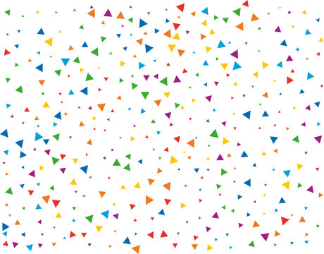 Fairy Rainbow Triangular Confetti