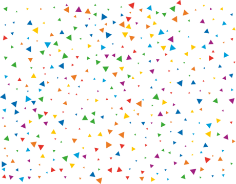 Fairy Rainbow Triangular Confetti