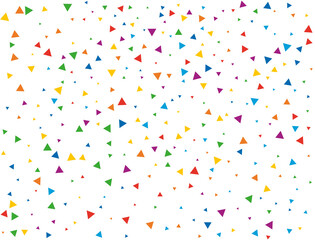 Colored Rainbow Triangular Confetti