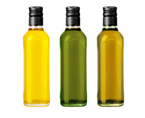 oil bottles isolated