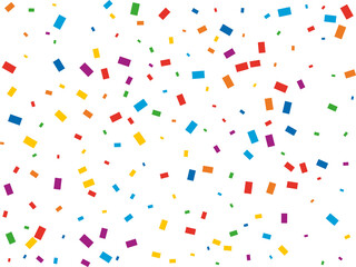 Christmas Rainbow Rectangular Confetti