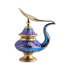 Fototapeta na wymiar Aladdin lamp of wishes for Ramadan