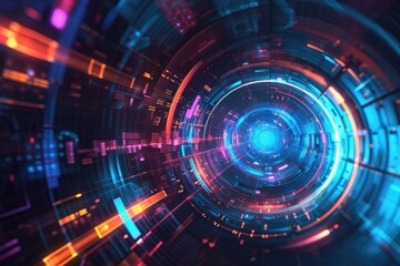 Obraz premium Abstract High Tech Background