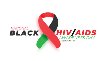 National Black HIV AIDS Awareness Day. background, banner, card, poster, template. Vector illustration.