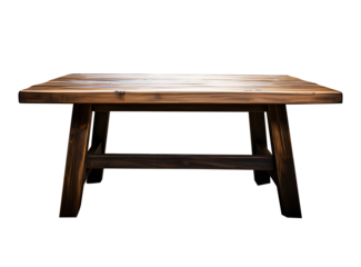 Empty dark black wooden floor or table top. realistic wooden table. Element for your design, advertising. Realistic clipart template pattern.  Isolated on cut out PNG or transparent background.