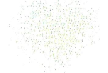 Light green, yellow vector texture with male, female icons.