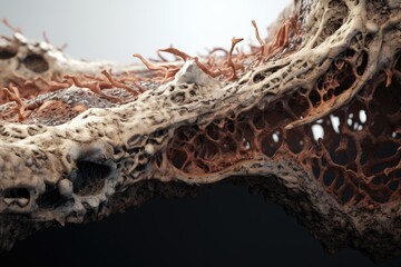 Bio ground as isolated border on white.