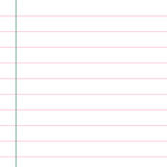Blank loose leaf notebook paper background. Realistic line paper note. Notebook paper with lines design. Blank notebook paper sheet with lines vector illustration design.11.55.