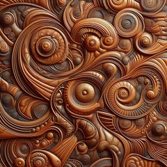 Abstract patterned background of brown leather