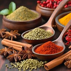 Firefly Spice Fusion: Illuminated View of Original Indian Spice Mixture
