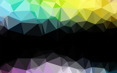 Light Multicolor, Rainbow vector low poly layout. Geometric illustration in Origami style with gradient. New texture for your design.