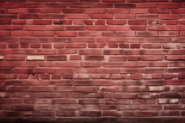 brick old wall red, uniform texture background