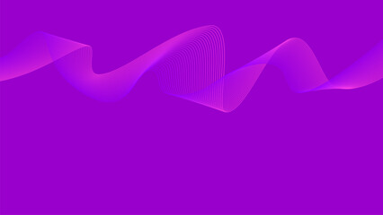 Background with Pink Purple Violet wave lines. Flowing waves design Abstract digital equalizer sound wave. Line Vector illustration for tech futuristic innovation concept background Graphic design
