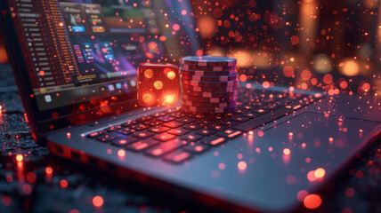 betting bet sport phone gamble laptop concept generative ai