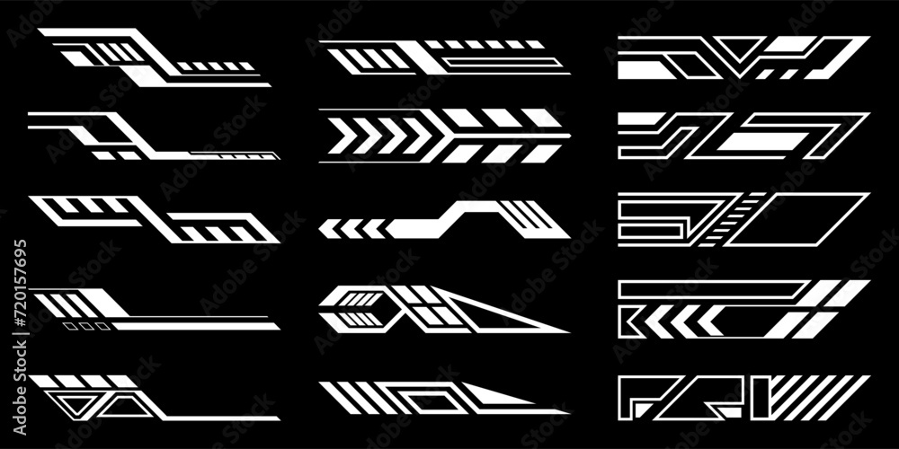 Poster sci-fi futuristic hud dashboard display virtual reality technology screen. user interface set. stati