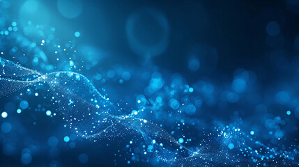 Bacteria virus with rich surface details on blue background, technology medical concept illustration 3D rendering