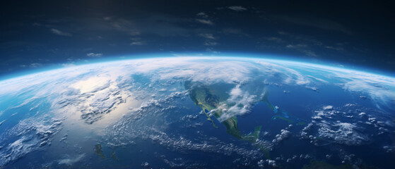 Fototapeta premium Real Earth wallpaper captures the planet's natural beauty, offering a stunning backdrop that brings the wonders of our world into focus.