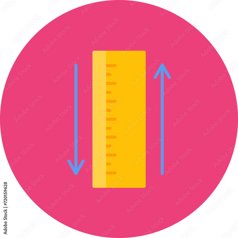 Poster ruler icon vector image. can be used for home improvements.