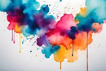 Fototapeta premium Abstract Captivating Watercolor Stains background