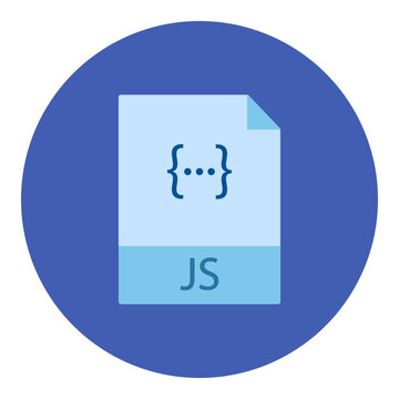 Javascript File icon vector image. Can be used for Coding and Development.