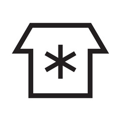 Fototapeta premium air conditioning icon. house cooling system icon. line vector icon on white background. high quality design element. editable linear style stroke. vector icon. AI, EPS, PNG, JPG