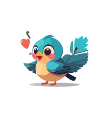 bird on a branch mascot