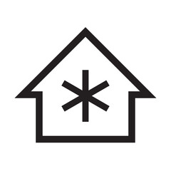 Obraz premium air conditioning icon. house cooling system icon. line vector icon on white background. high quality design element. editable linear style stroke. vector icon. AI, EPS, PNG, JPG