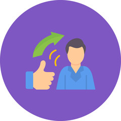 Fototapeta na wymiar Employees Motivation icon vector image. Can be used for Human Resource.