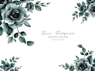 Elegant floral background with vector with watercolor