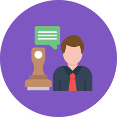 Legal Advisor icon vector image. Can be used for Entrepreneurship.