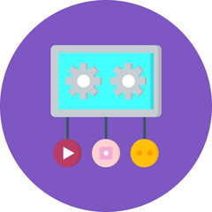 Social Hub icon vector image. Can be used for Internet of Things.