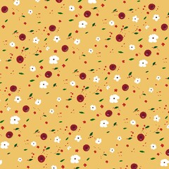 seamless pattern with flower  Chinese  new year 