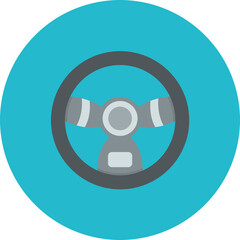 Steering Wheel icon vector image. Can be used for Taxi Service.