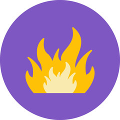 Fire icon vector image. Can be used for Emergency Services.