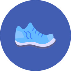 Shoe icon vector image. Can be used for Athletics.
