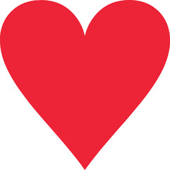hearts poker card symbol, playing card vector illustration