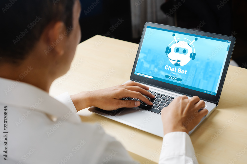 Poster chatbot software application for modish online business that automatically reply to customer questio