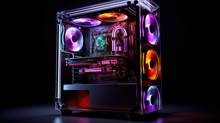 A liquid cooled gaming beasts colorful PC