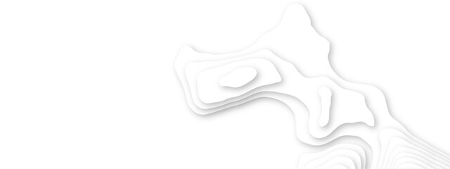 Abstract white papercut background 3d realistic design use for ads banner and advertising print design vector.	