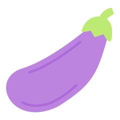 Eggplant icon vector image. Can be used for Fruits and Vegetables.