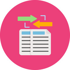 Exchange Files icon vector image. Can be used for Online Marketing.
